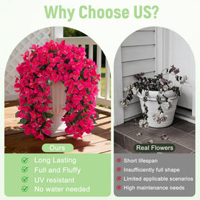 VGNQA silk bougainvillea outdoor greenery with realistic texture and color