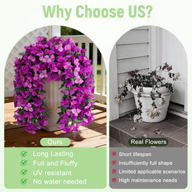 UV-resistant bougainvillea vines, ideal for outdoor patios.