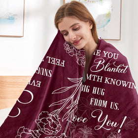 VHIKMLY mom blanket in an office lounge for quick warmth