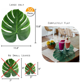 Vibe artificial palm leaves look lifelike and lightweight, ideal as table runners or wall accents.