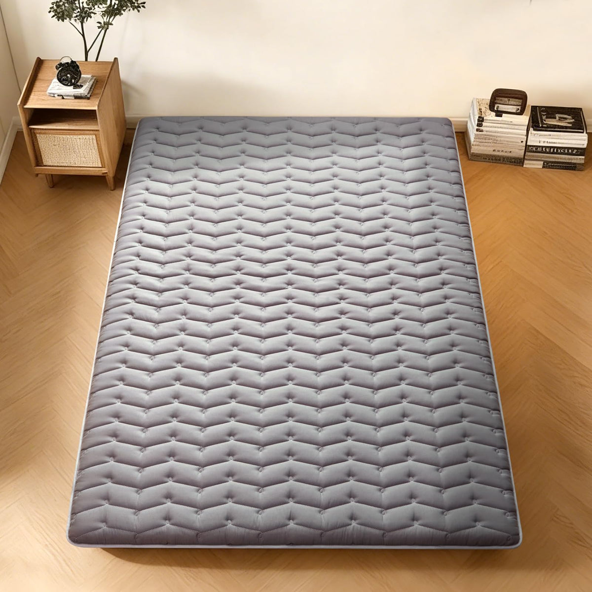 Vibe bear portable floor mat in use ideal for dorms and guest rooms.