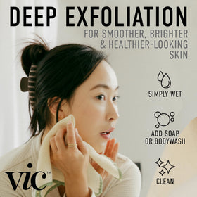 VIC Artisan Craftsmanship washcloth made in The Netherlands showcasing premium quality