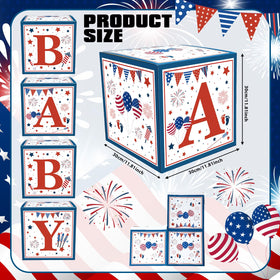 Vicenpal bear-themed baby shower box for playful decor