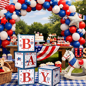 Vicenpal patriotic party box set for cohesive decor