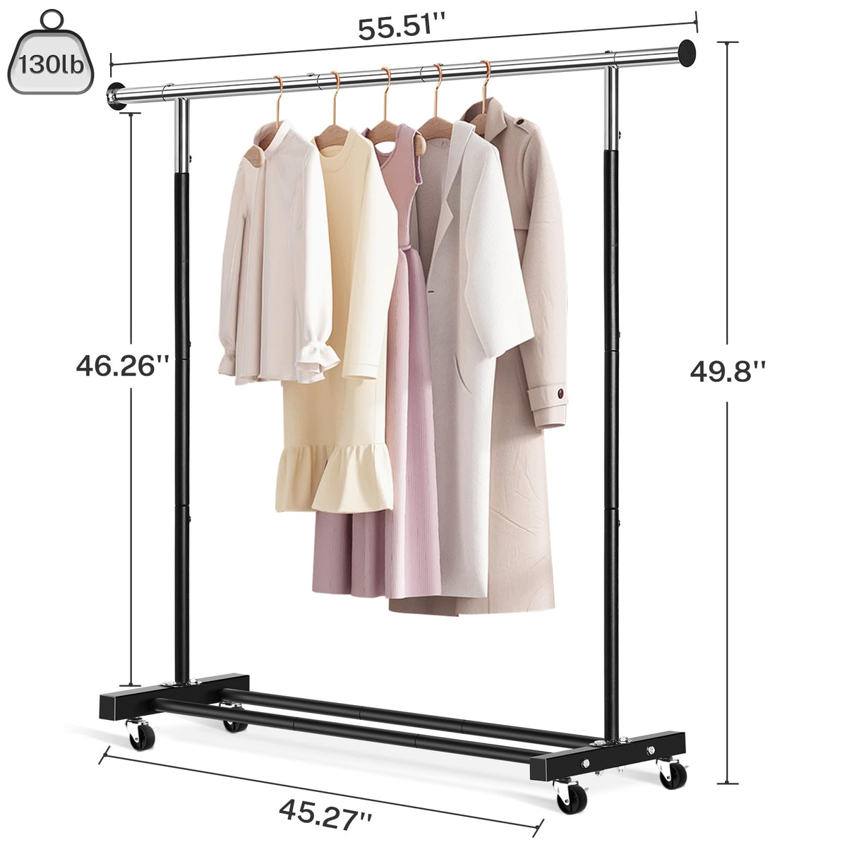 VICERII 360° wheels enable easy movement around the room.
