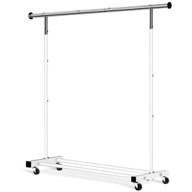 VICERII clothing rack top view showing extended hanging space for more garments