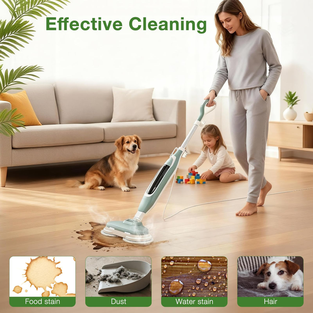 Vickorpen textured surface grips dirt for deep-cleaning grime.
