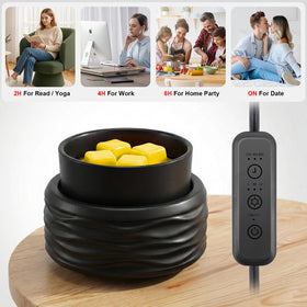 Victoria Aroma removable ceramic dish enables easy refills and quick cleanup after use.