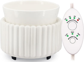 Victoria Aroma ceramic wax melt warmer top view showing clean, smoke-free fragrance diffusion.