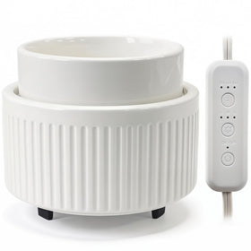 VICTORIA AROMA ceramic wax warmer with removable dish for even melts.
