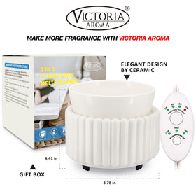 Victoria Aroma elegant gift-ready packaging image for ceramic wax warmer use.