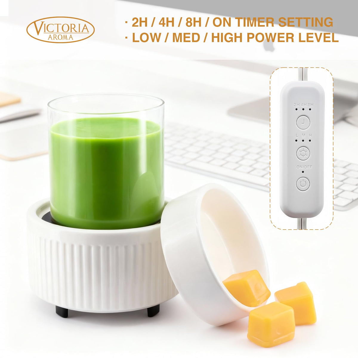 VICTORIA AROMA gift-ready warmer ideal for housewarmings and birthdays.