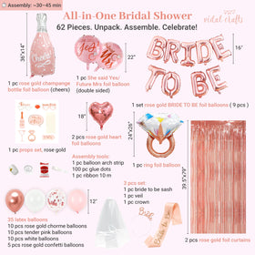 Vidal Crafts Bride Sash in rose gold, ideal photo prop and keepsake.