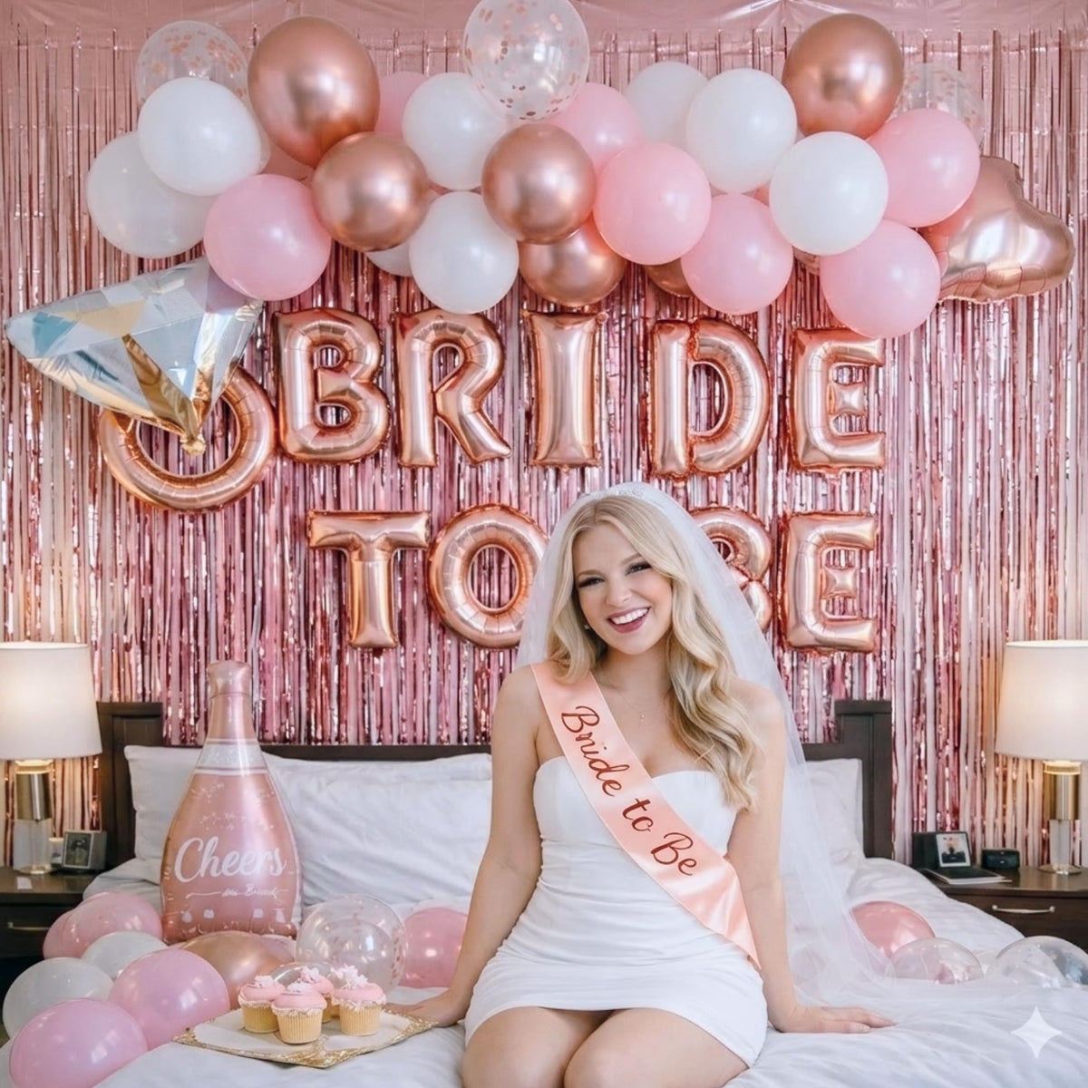 Vidal Crafts Bride-to-Be Banner centerpiece, great for celebrate-the-bride moments.