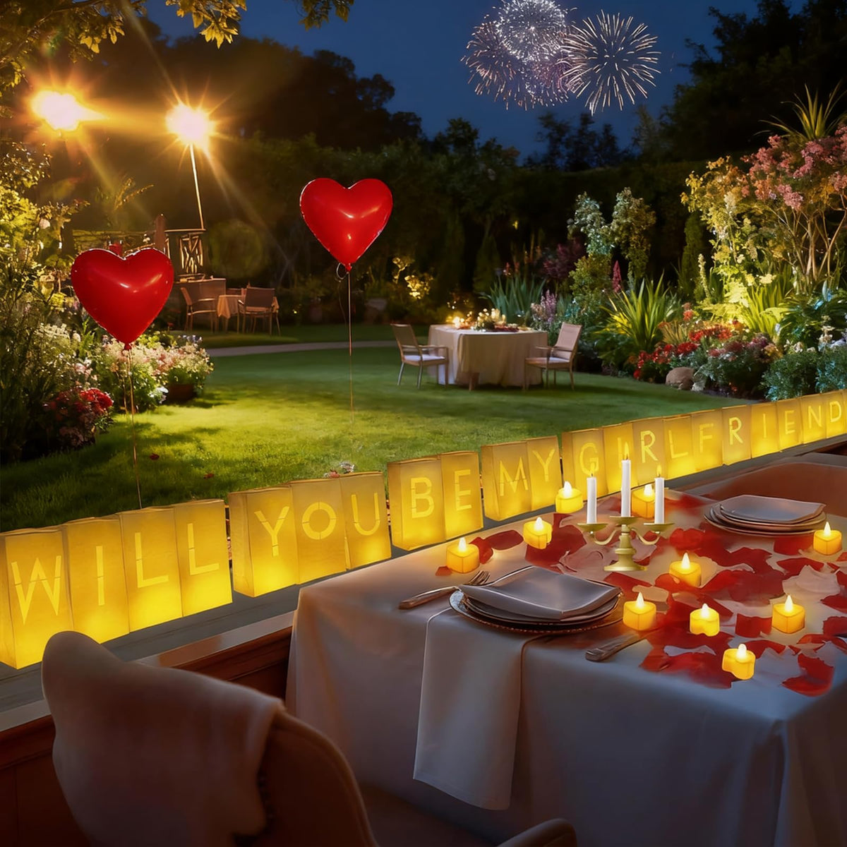 VidwanHome pink and red rose petals add romantic texture to décor