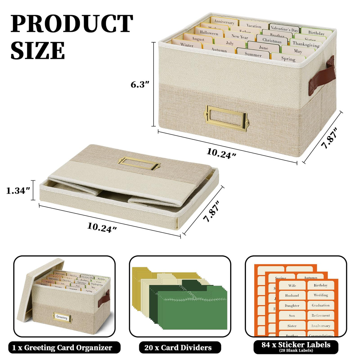 Interior view of Vienrose organizer showing 20 dividers and spacious compartments.