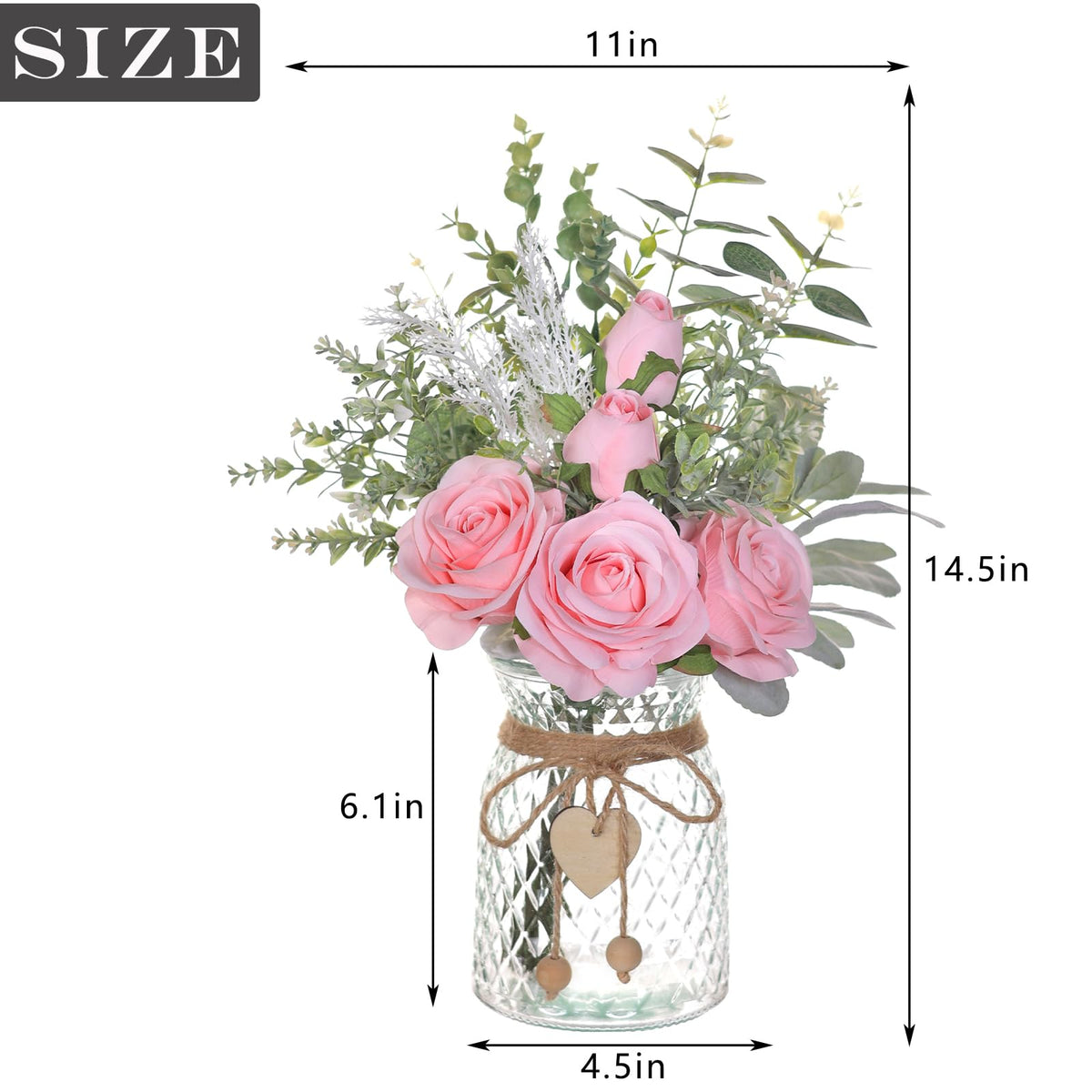 VIERENA artificial plants and vase setup ideal for quick styling
