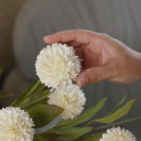 VIERENA cream pompon mums ideal for living room centers