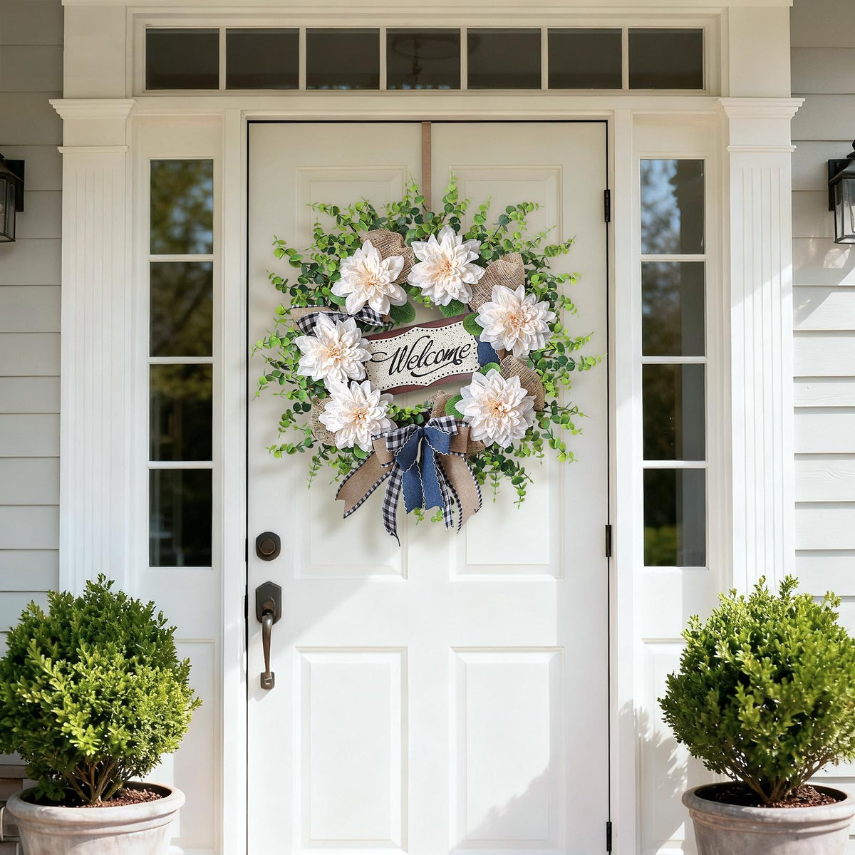VIERENA blessed sign detail highlights an elegant focal point for seasonal decor.