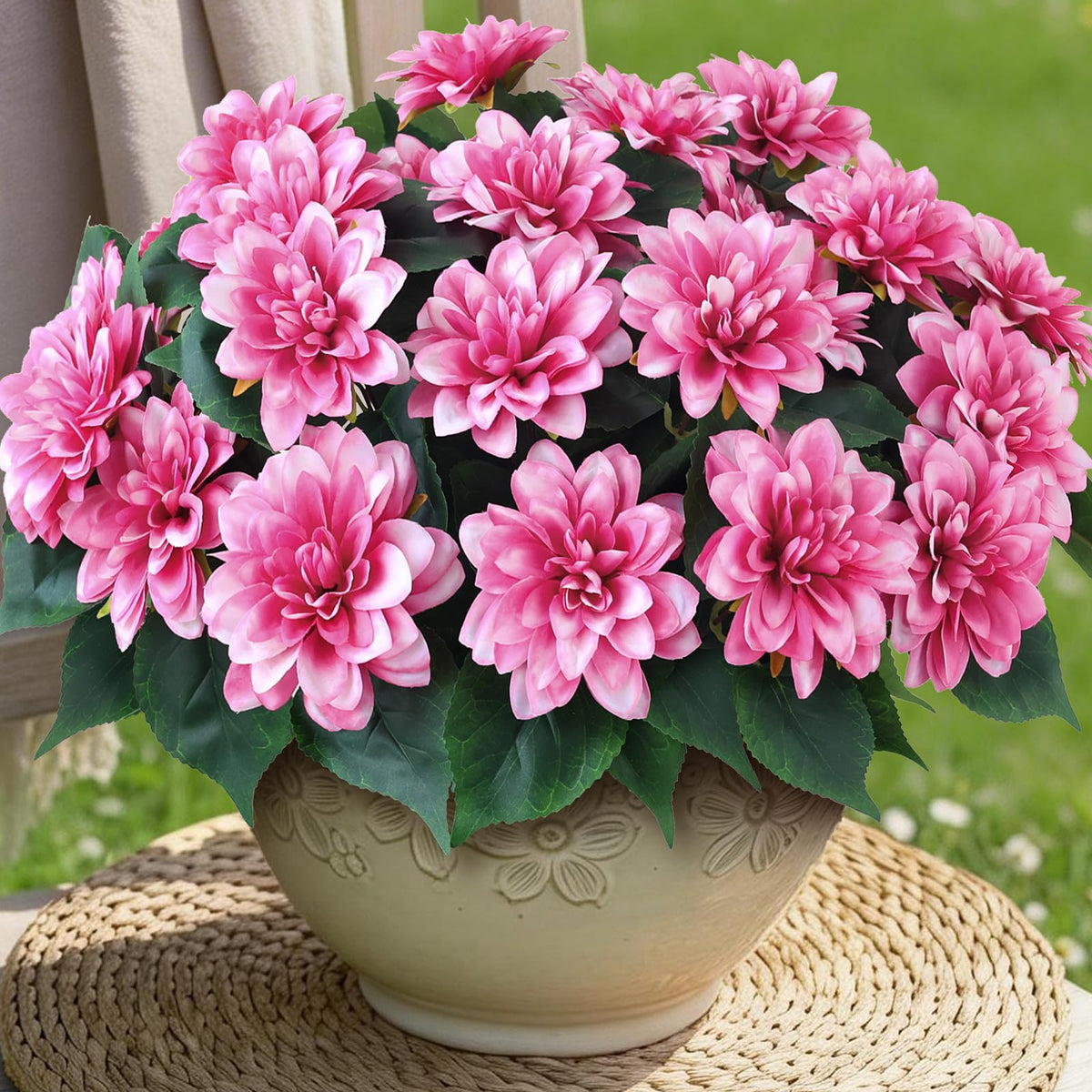 VIERENA dahlia bundles for outdoors stay vibrant on patios.
