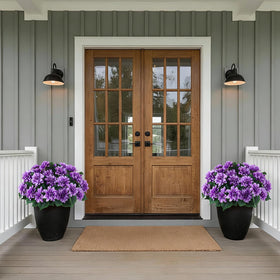 VIERENA weatherproof petals endure rain and sun for years.