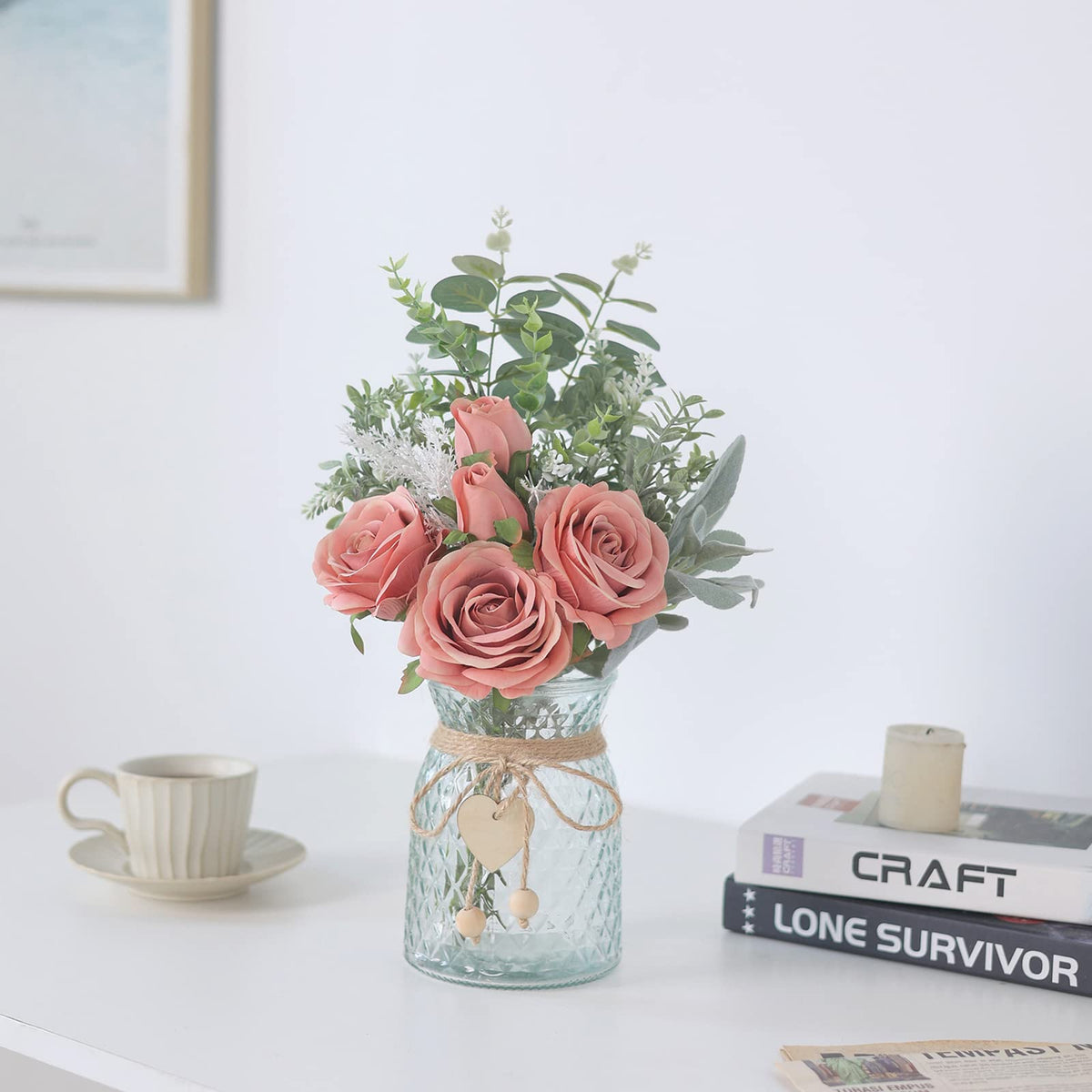 VIERENA flocked lambs ear adds soft texture and vintage charm