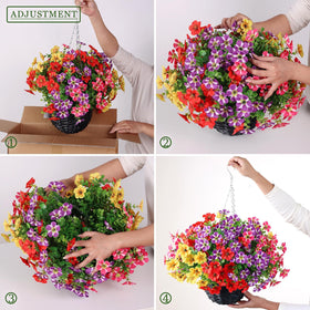 VIERENA fully extended 18x22 inch hanging basket dimensions