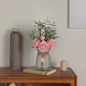 VIERENA gift-ready faux flower vase pink for special occasions