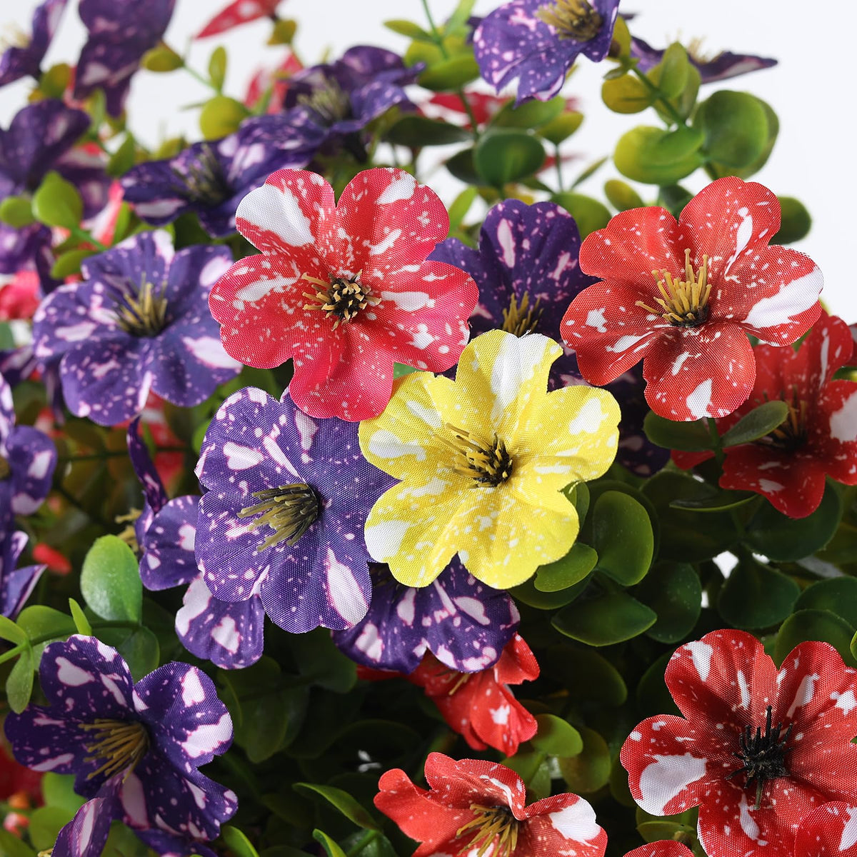 Vierena Morning Glory hanging display shows easy setup with adjustable stems.