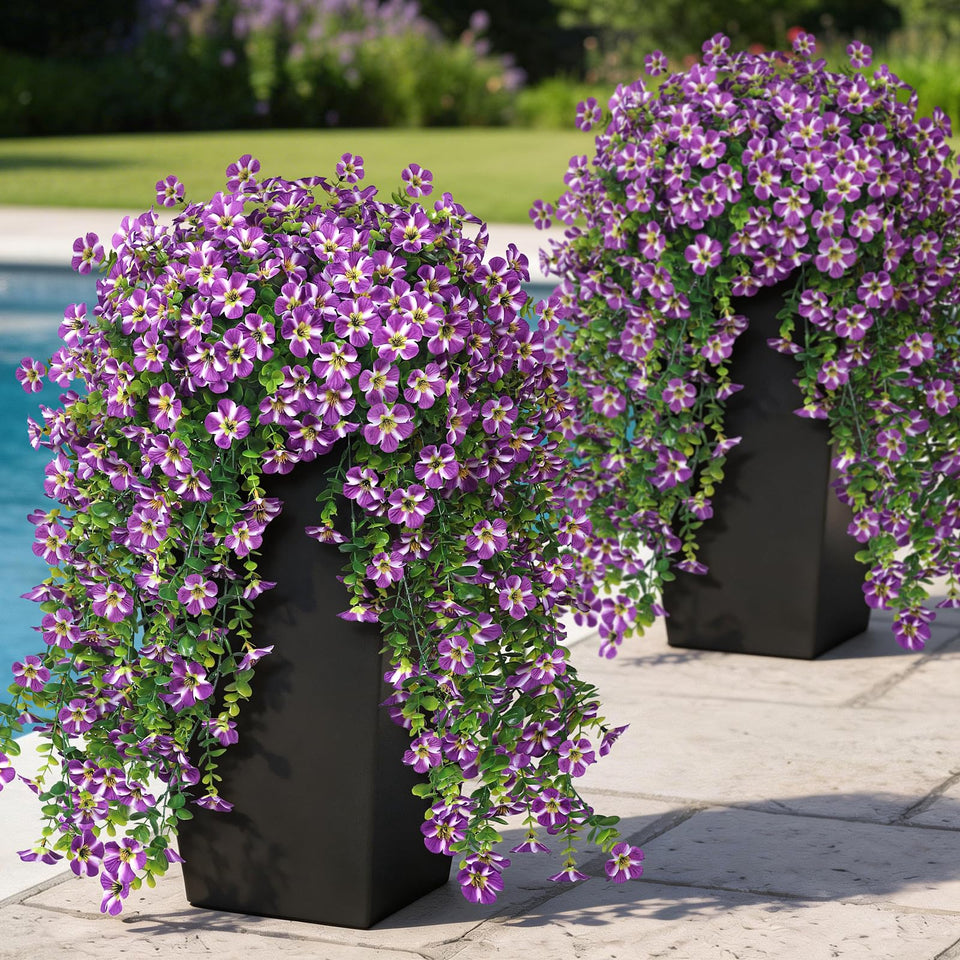 VIERENA morning glory bundles outdoors add long-lasting color to your porch