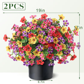 VIERENA outdoor UV-resistant flower bush in mixed colors