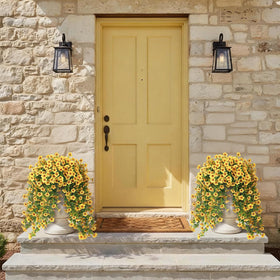 VIERENA yellow morning-glory bouquet brightens entryways year-round