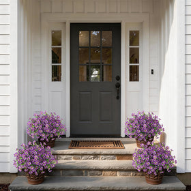 VIERENA silk flower topiary pots offer durable, maintenance-free decor.