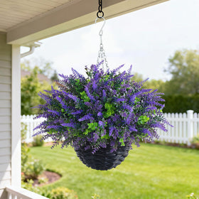 VIERENA two-set hanging baskets provide durable porch or window decor.
