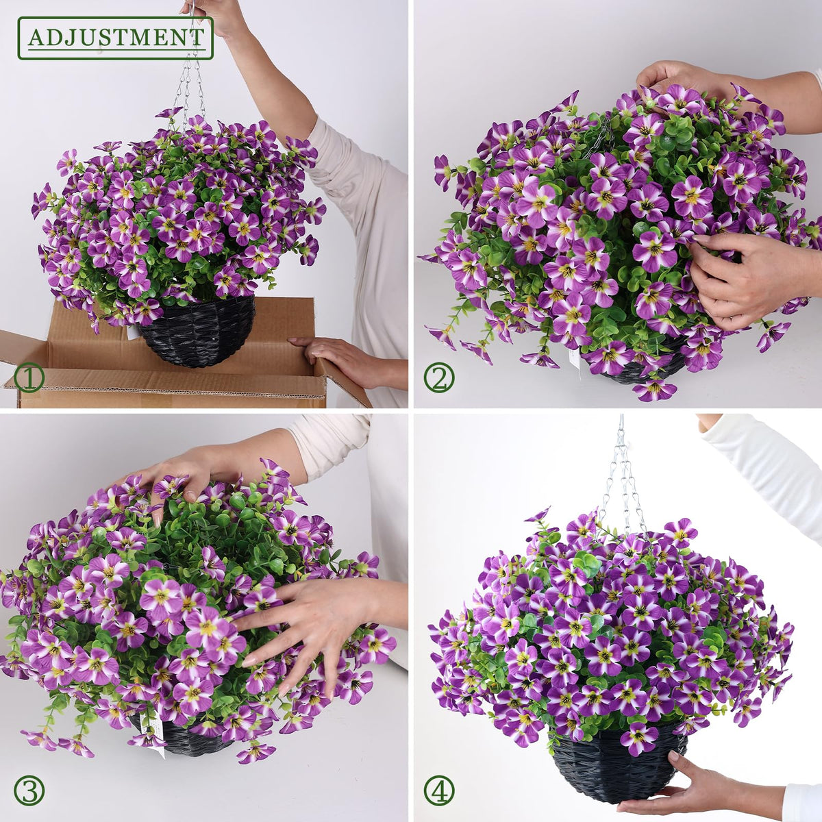 VIERENA uv-resistant artificial plants; colorfast blooms in sunlight.