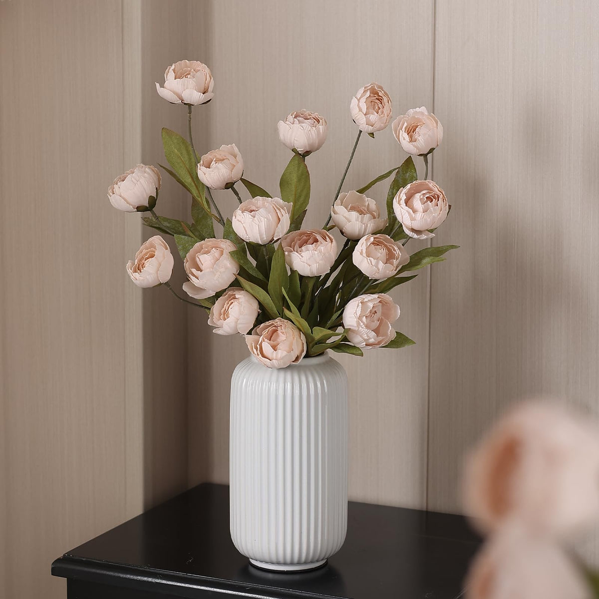 VIERENA beige peony branch ideal for modern home decor displays