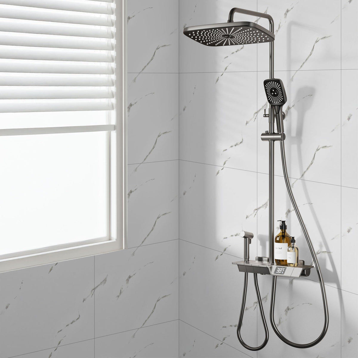 Vieshful waterproof panels resist moisture in kitchens and bathrooms.