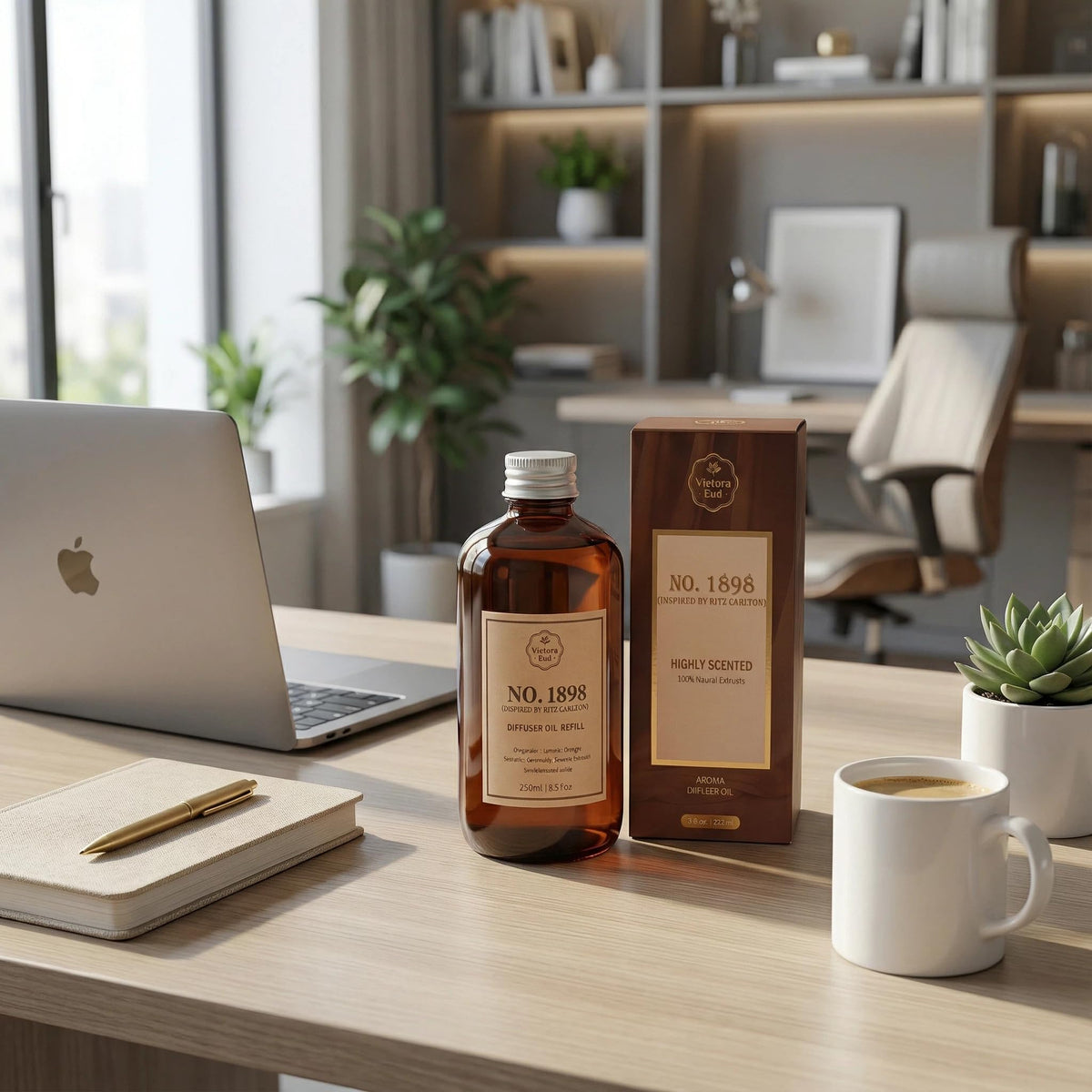 Vietora Eud spa and yoga studio aroma oil creates a calming environment