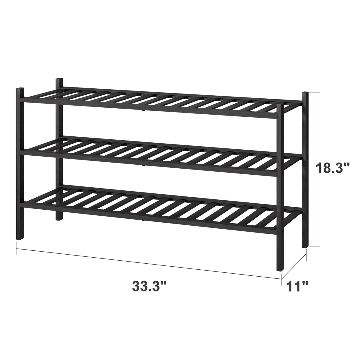 Viewcare bamboo shoe rack tenon-assembly demonstrates easy, tool-free setup