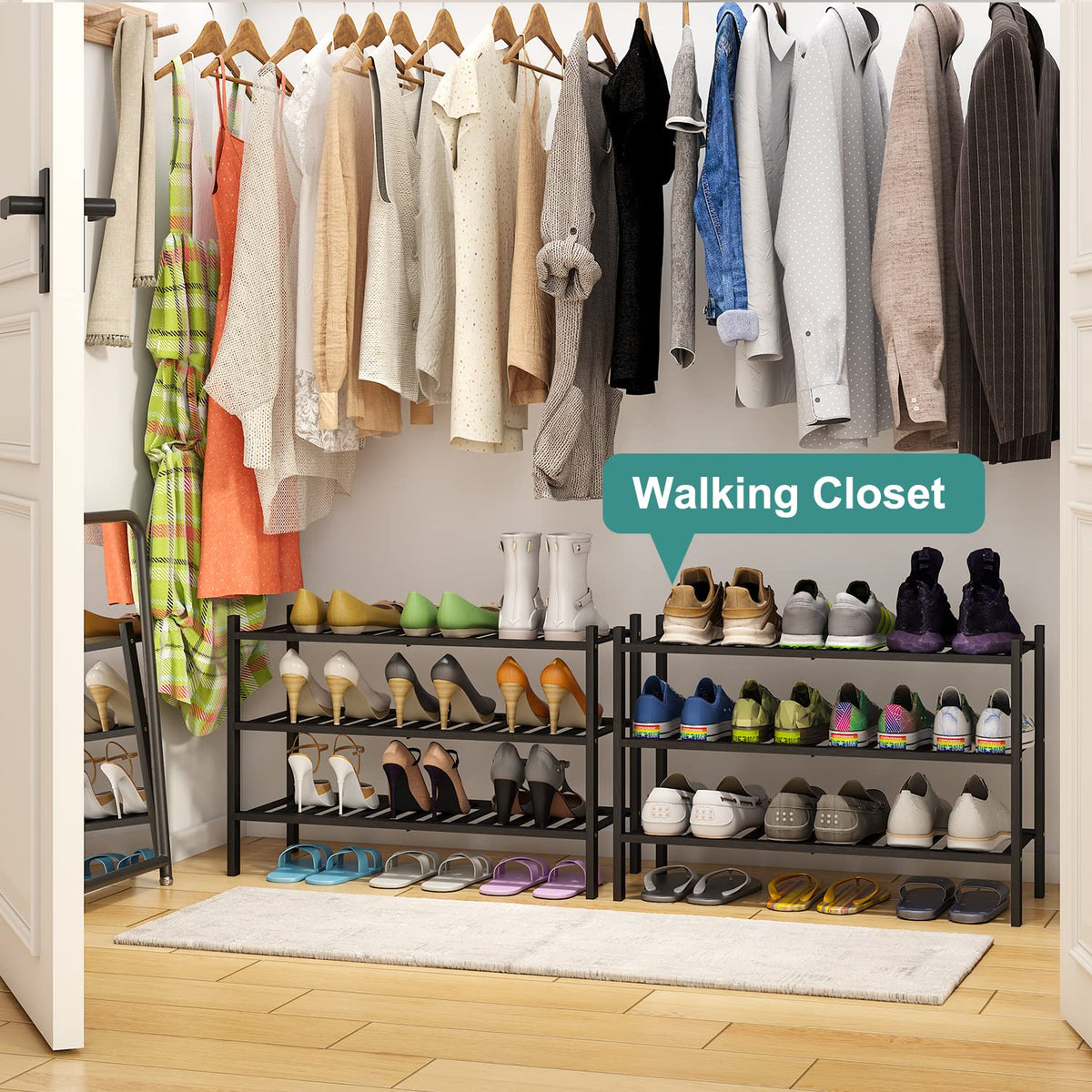 Viewcare foldable rack ideal for easy transport and compact storage.