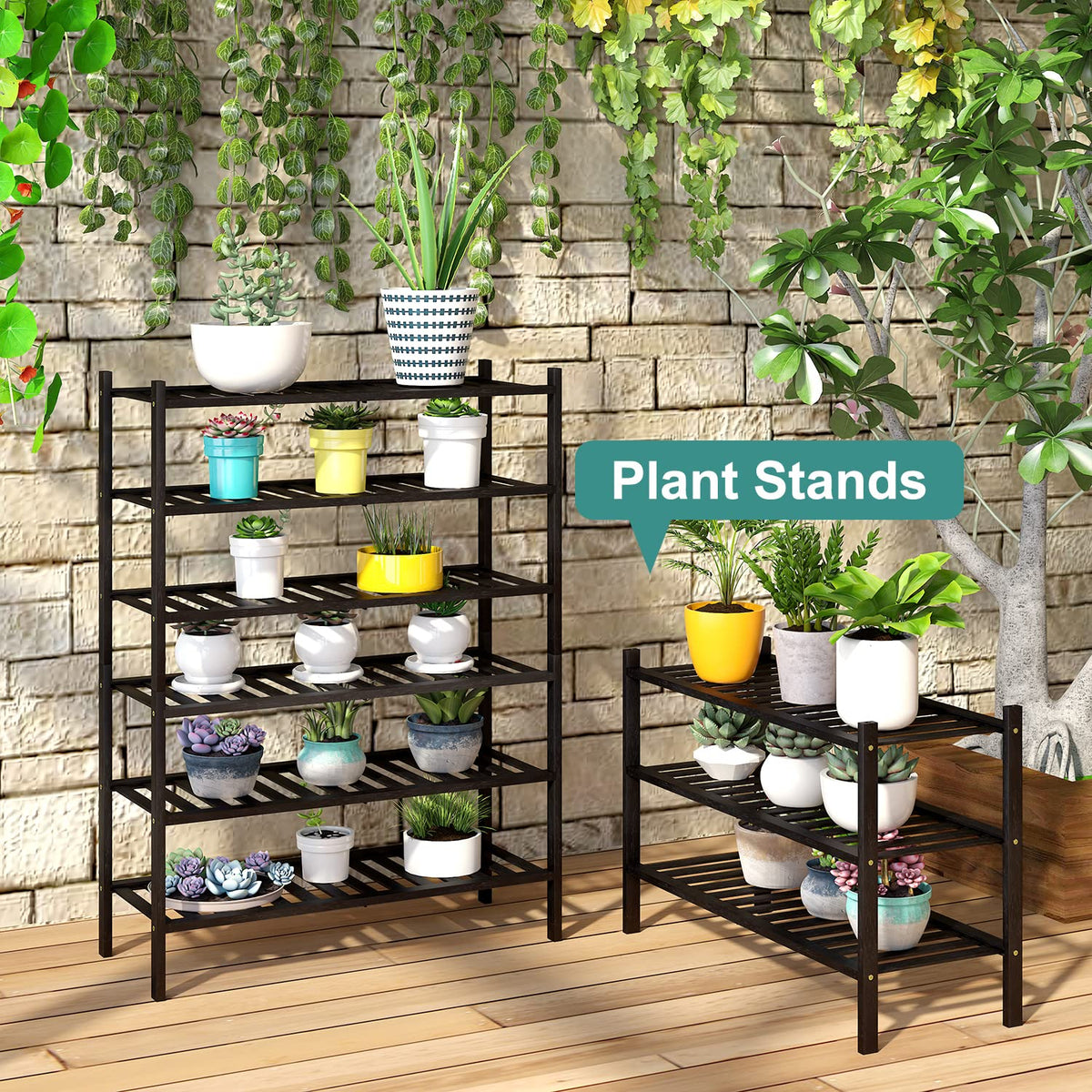 Viewcare mocha wood blends with living room furniture for versatile storage.