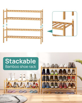 Viewcare removable-tiers design helps customize storage for different shoe sizes.