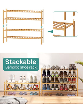 ViewCare shoe rack used as bookshelf in living room.