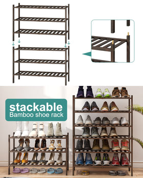 Viewcare versatile rack complements living room decor while storing shoes.