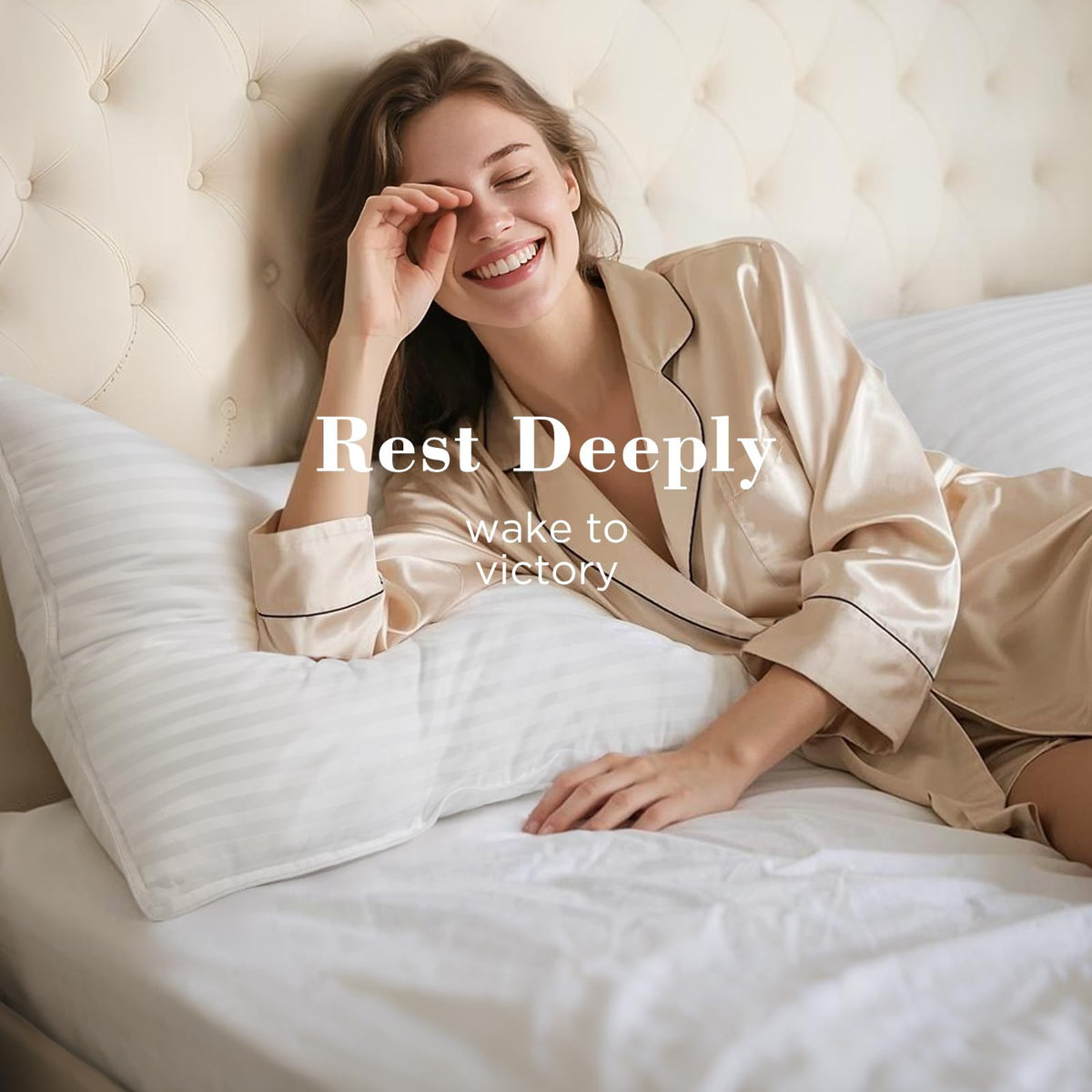 viewstar pillow queen size shown for easy bed fit and layout