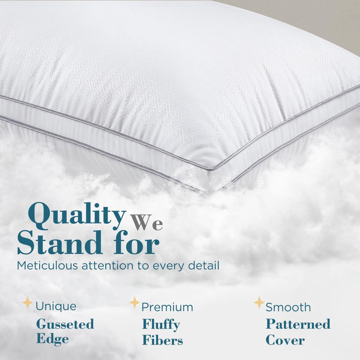 Viewstar bed pillows airy fiber plumpness illustrates long-lasting loft