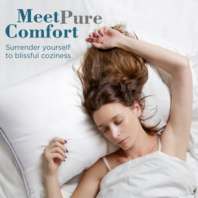 Viewstar bed pillows fluffy core detail highlights lightweight yet supportive fill