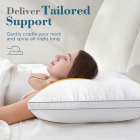 Viewstar bed pillows side sleeping support demonstrates neck and head cradling