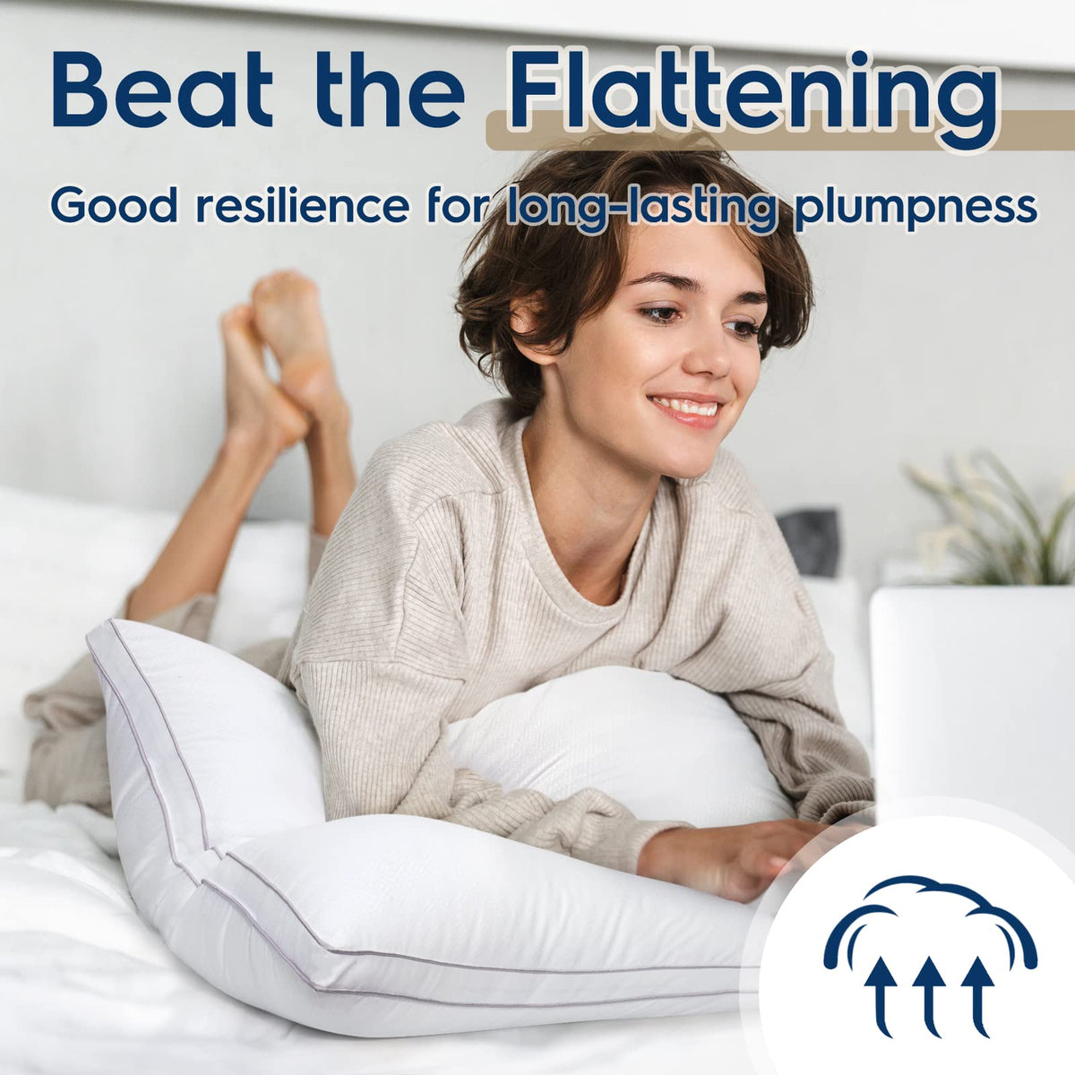 Viewstar down-alternative clusters—balanced plushness and resilience for adaptable comfort