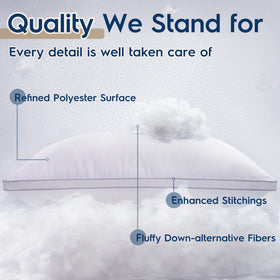 Viewstar OEKO-TEX certified materials—peaceful sleep with breathable, hypoallergenic fills